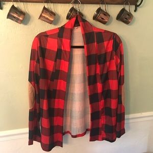 Buffalo plaid cardigan